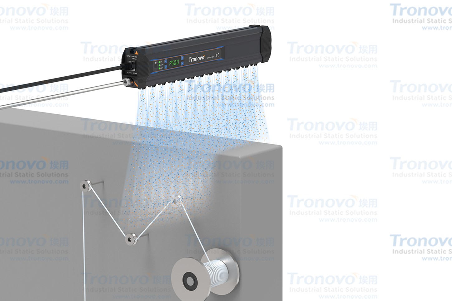 Vấn đề chống tĩnh điện xoắn sợi quang: trường hợp của một thanh ion