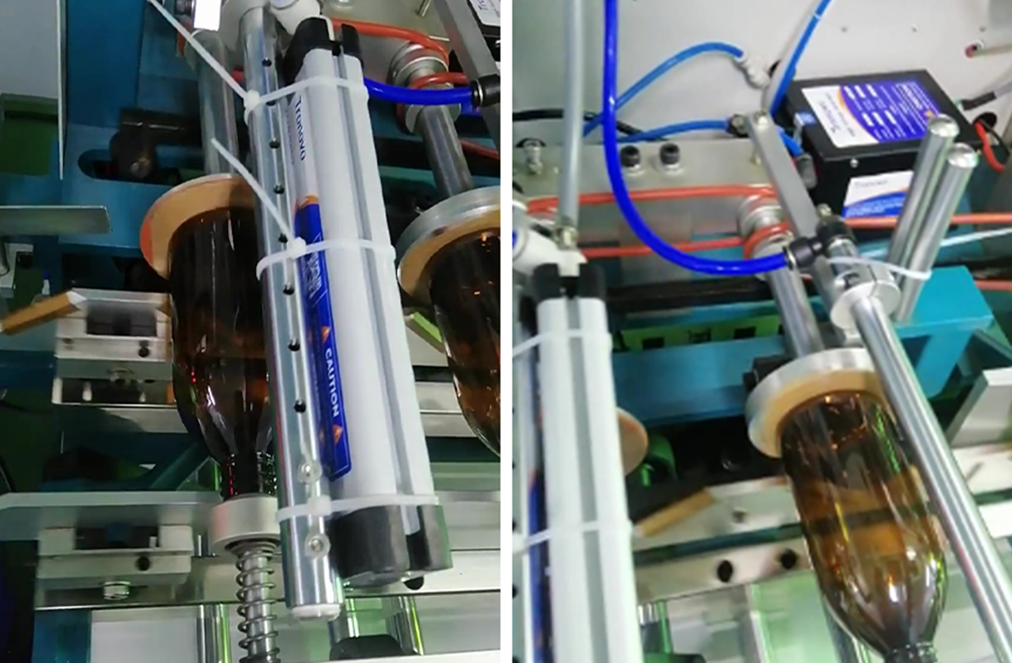 Trường hợp loại bỏ bụi tĩnh điện trước khi in màn hình trên bề mặt chai thủy tinh