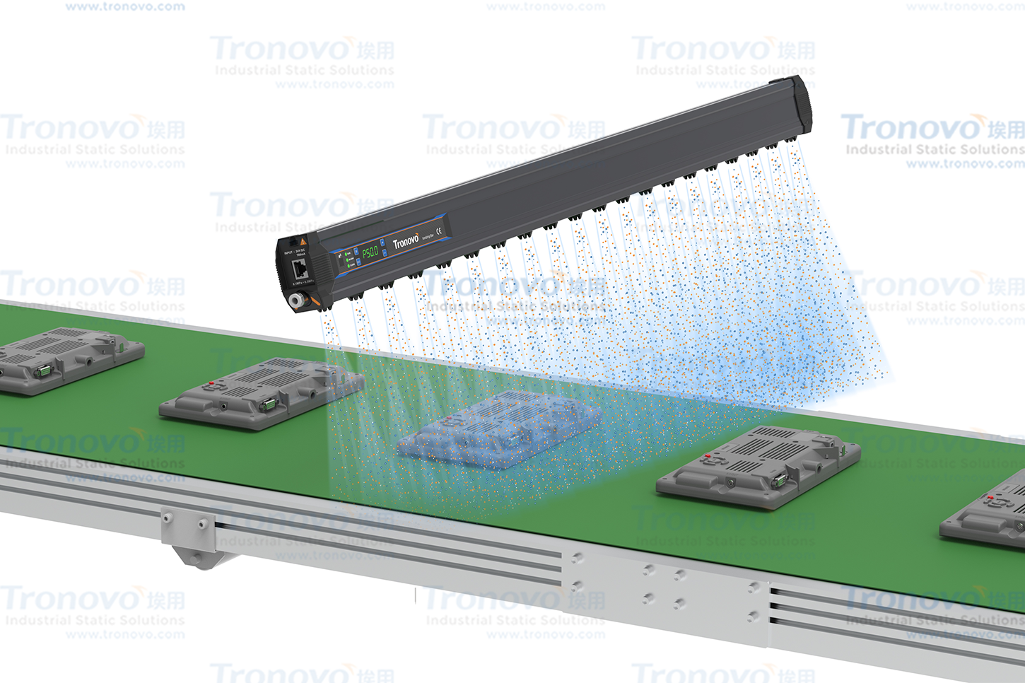 Vấn đề hấp phụ tĩnh điện sản xuất bảng bẻ khóa thanh ion AC xung