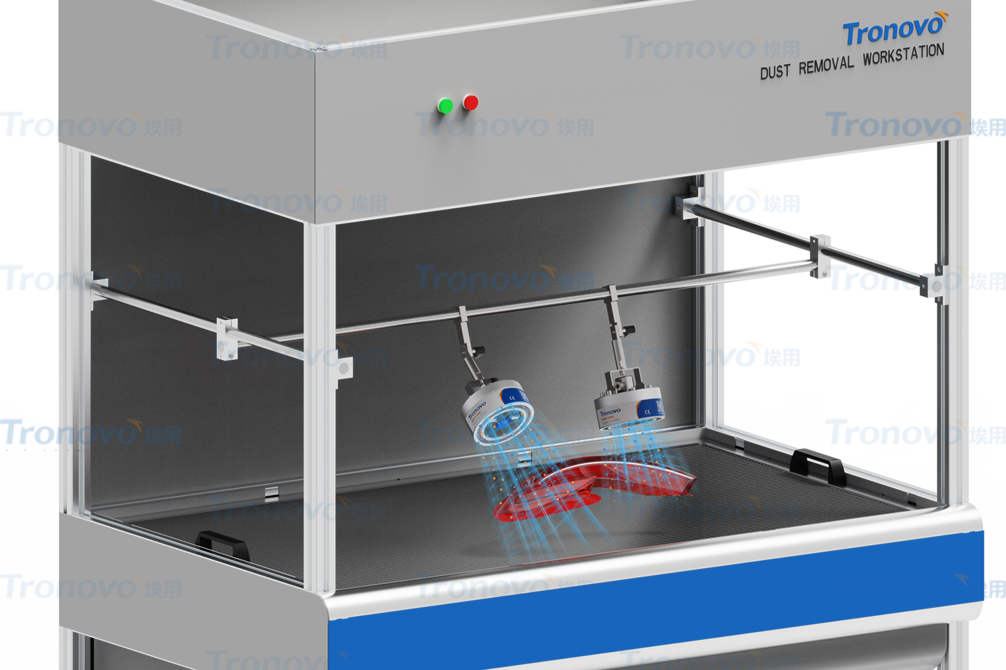 Các trường hợp áp dụng vòi phun xoáy trong việc làm sạch bụi và khử tĩnh điện đèn xe hơi